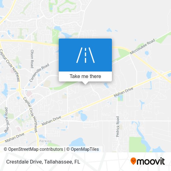Crestdale Drive map