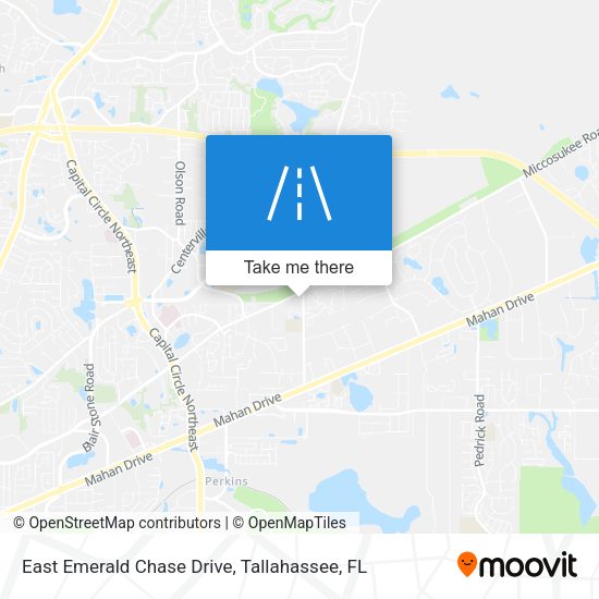 East Emerald Chase Drive map