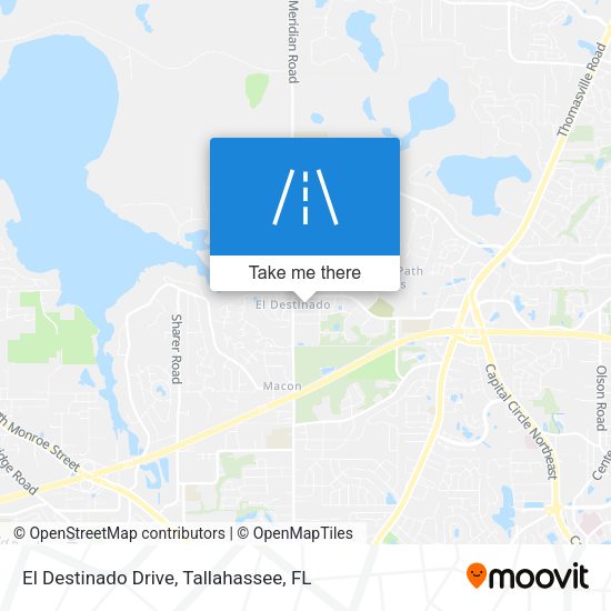 El Destinado Drive map