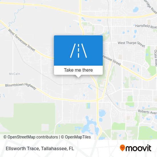 Ellsworth Trace map