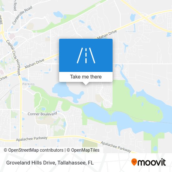 Groveland Hills Drive map