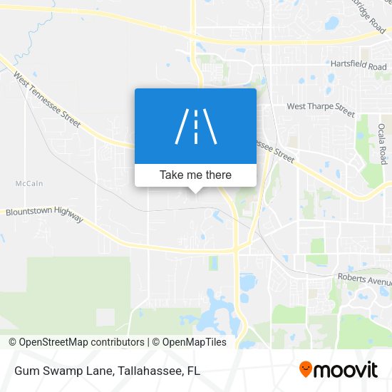 Mapa de Gum Swamp Lane