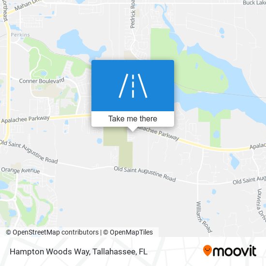 Hampton Woods Way map