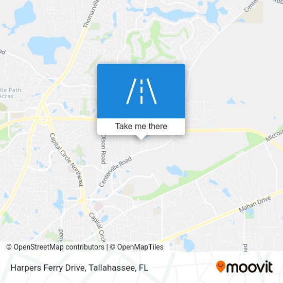 Harpers Ferry Drive map