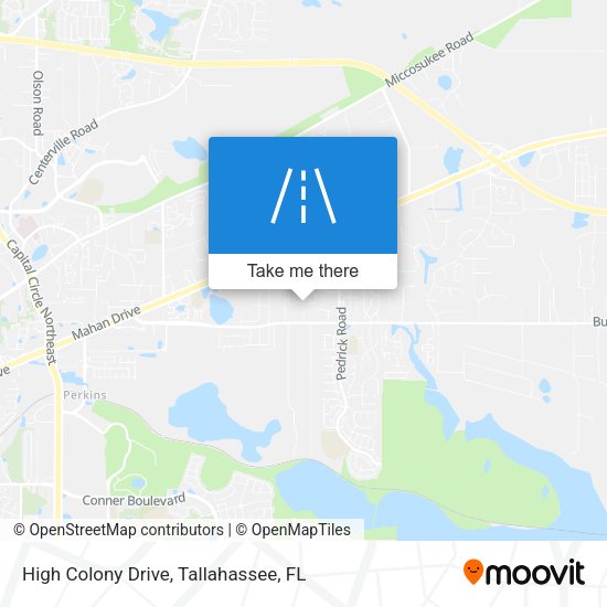 High Colony Drive map