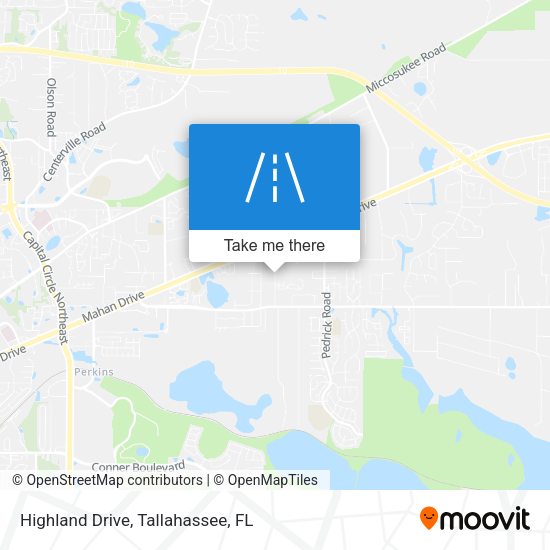 Highland Drive map