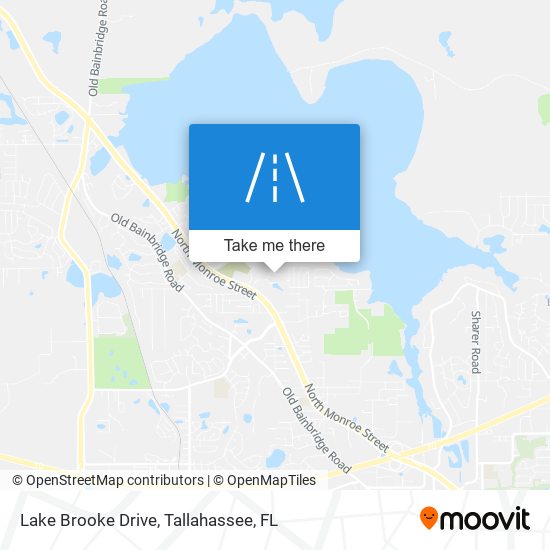 Lake Brooke Drive map