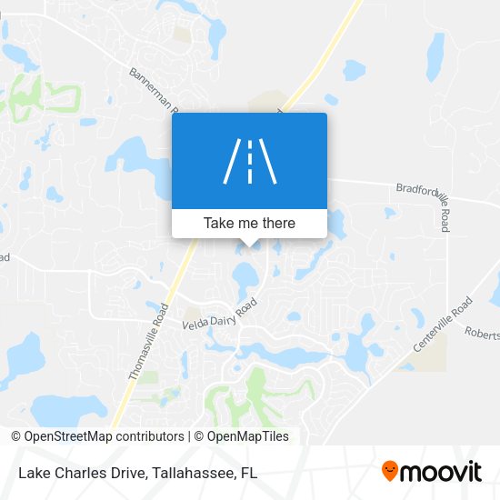 Lake Charles Drive map