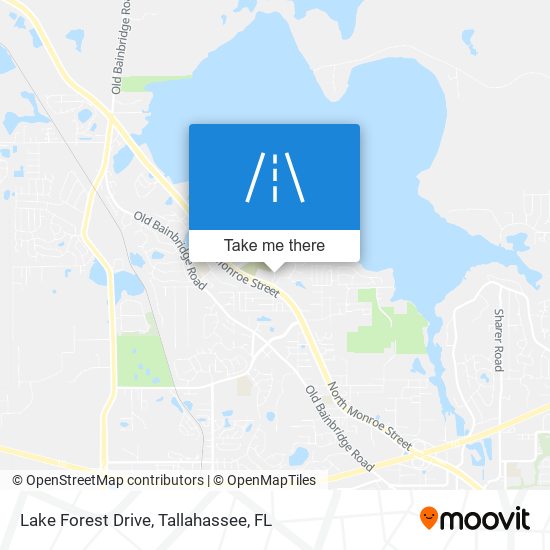 Lake Forest Drive map