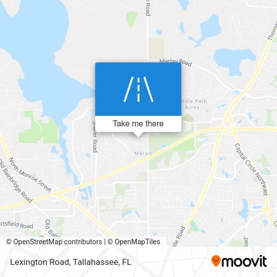 Lexington Road map