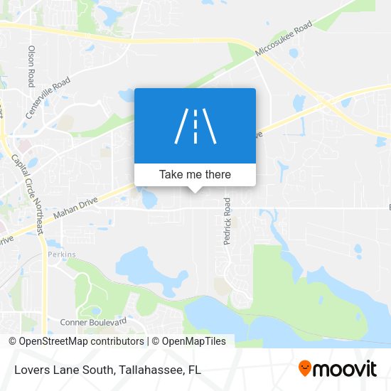 Mapa de Lovers Lane South