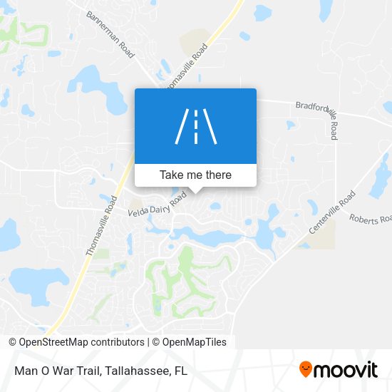 Man O War Trail map