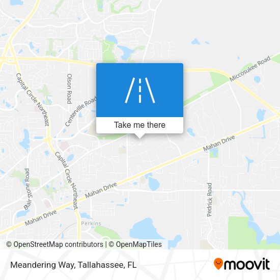 Meandering Way map