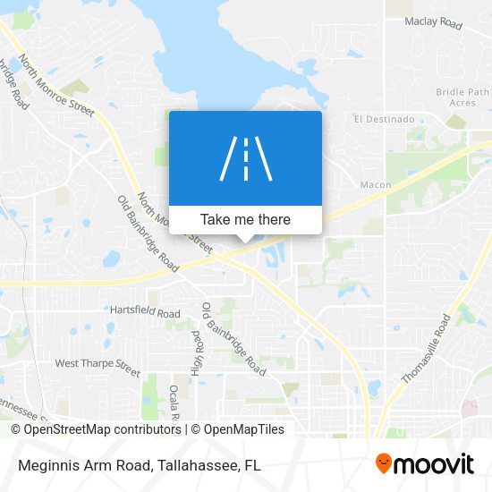 Meginnis Arm Road map