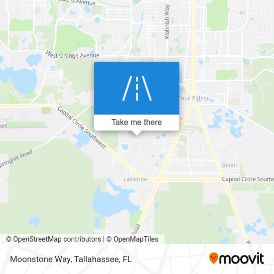 Moonstone Way map
