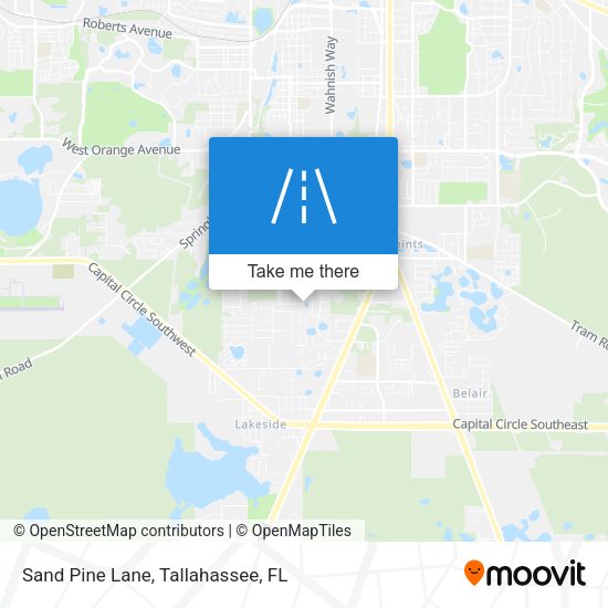 Sand Pine Lane map