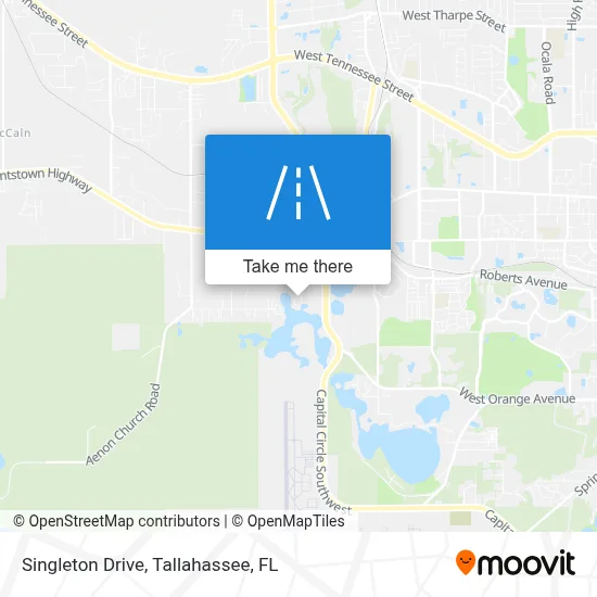 Singleton Drive map