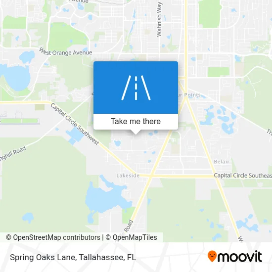 Spring Oaks Lane map
