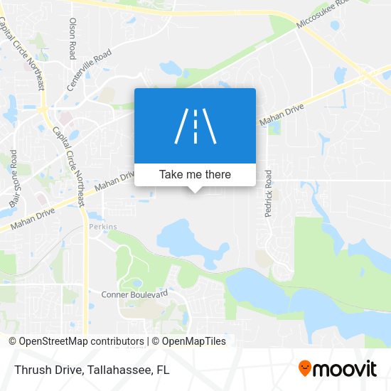 Thrush Drive map