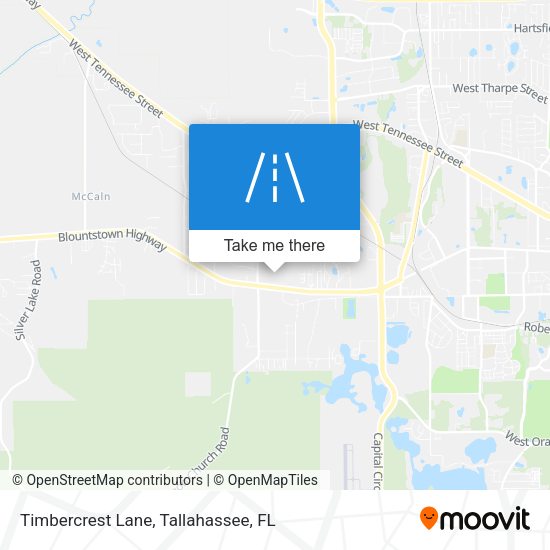 Timbercrest Lane map