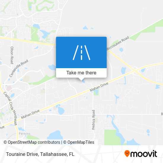 Touraine Drive map