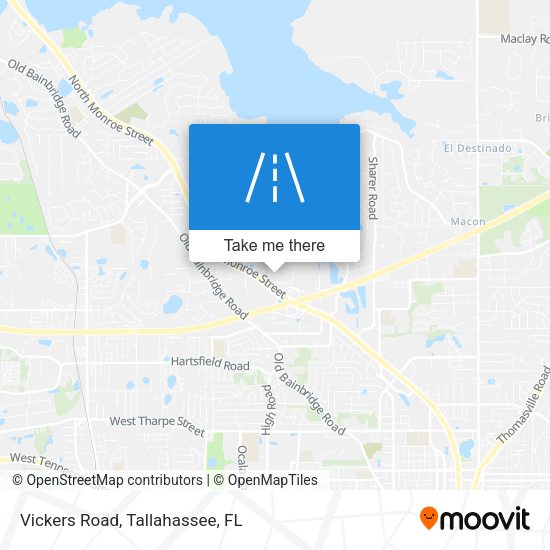 Mapa de Vickers Road