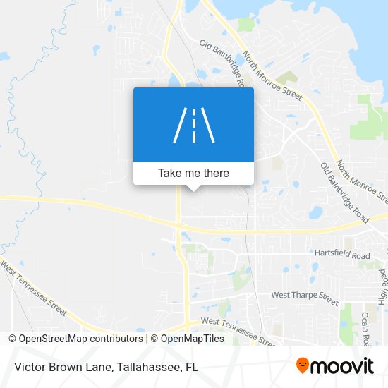 Victor Brown Lane map