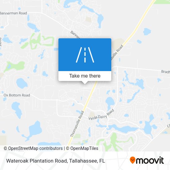Mapa de Wateroak Plantation Road
