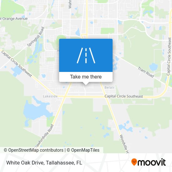 Mapa de White Oak Drive