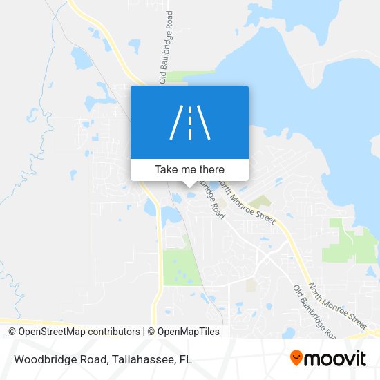Woodbridge Road map