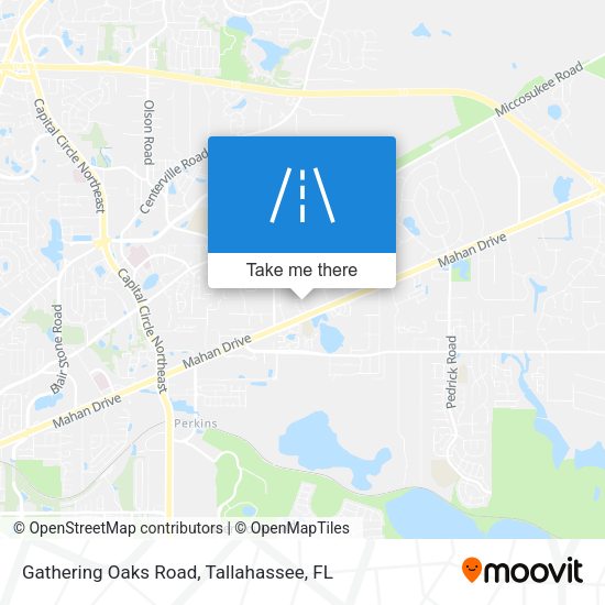 Gathering Oaks Road map