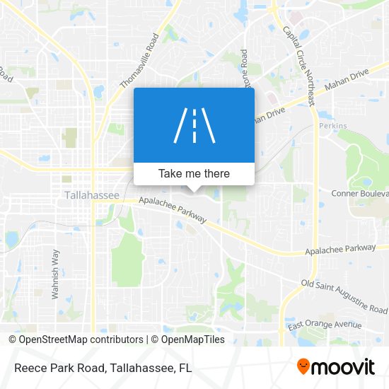 Reece Park Road map