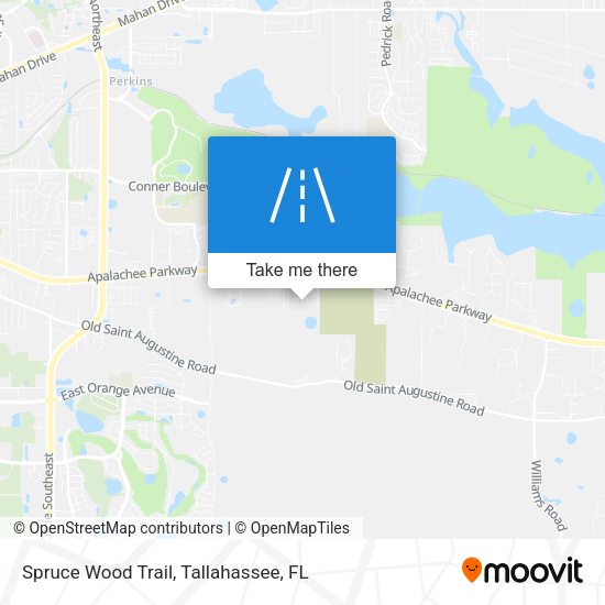 Mapa de Spruce Wood Trail