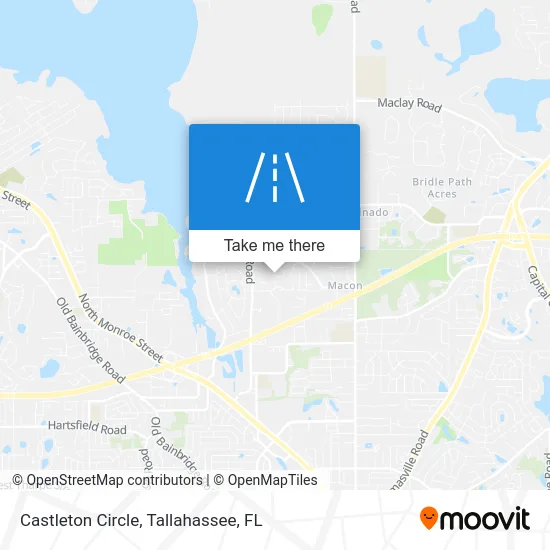 Castleton Circle map