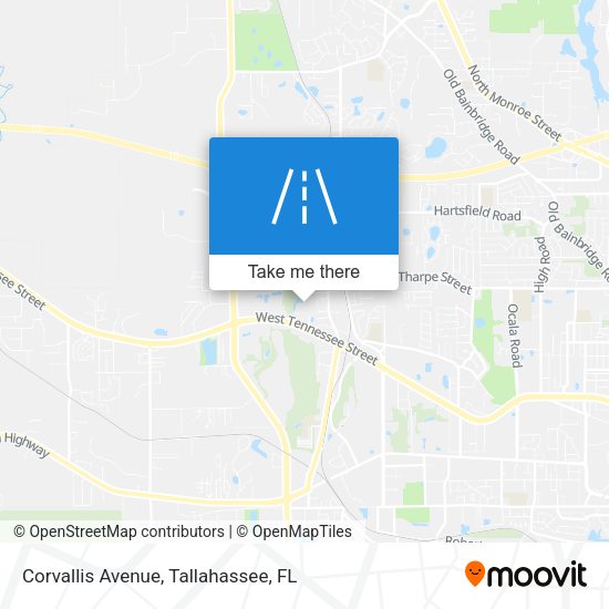 Mapa de Corvallis Avenue