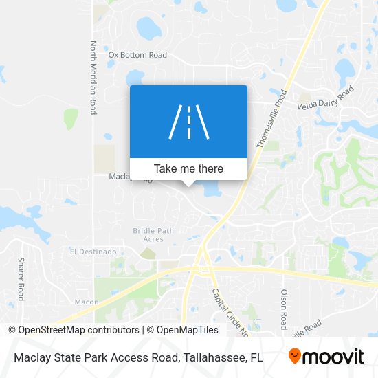 Mapa de Maclay State Park Access Road