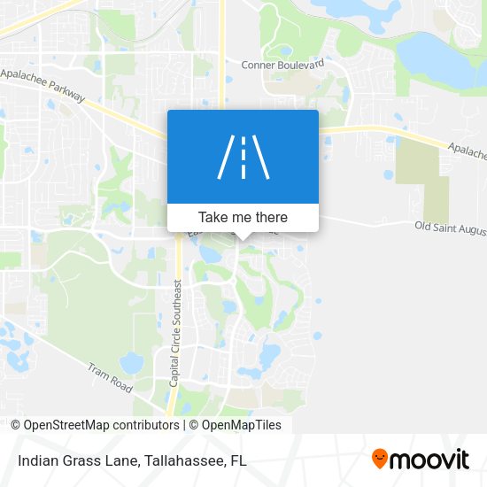 Indian Grass Lane map