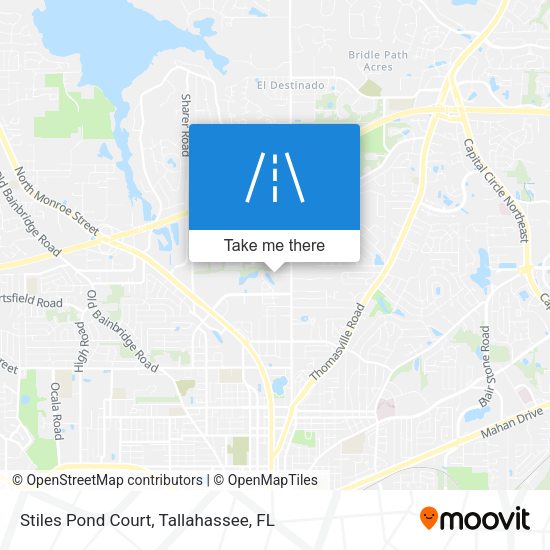 Stiles Pond Court map