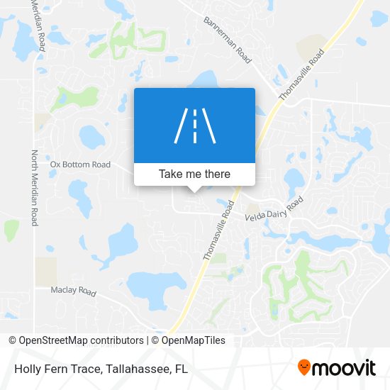 Holly Fern Trace map