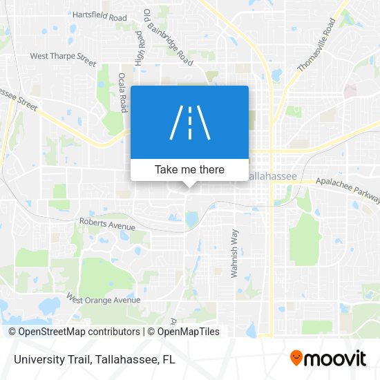 University Trail map