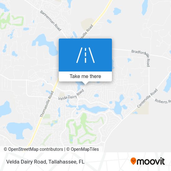 Velda Dairy Road map
