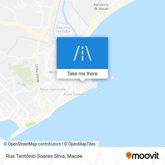 Rua Teotônio Soares Silva map