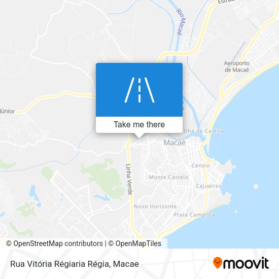 Rua Vitória Régiaria Régia map