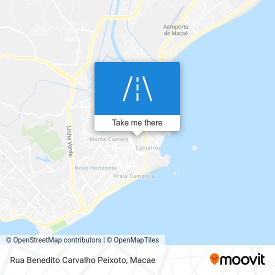 Rua Benedito Carvalho Peixoto map