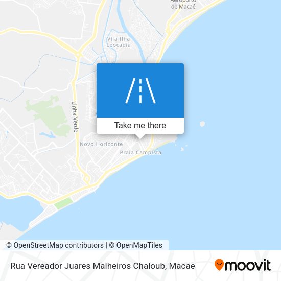 Rua Vereador Juares Malheiros Chaloub map