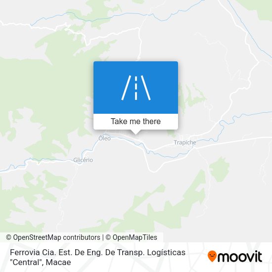 Ferrovia Cia. Est. De Eng. De Transp. Logísticas "Central" map