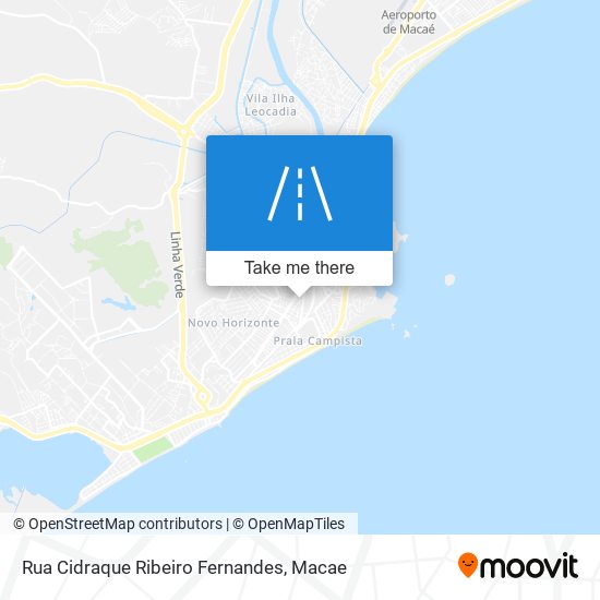 Mapa Rua Cidraque Ribeiro Fernandes