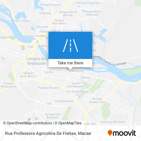 Rua Professora Agricolina De Freitas map