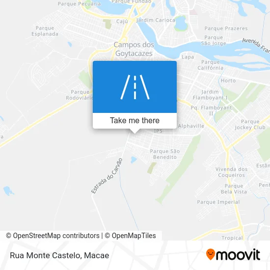 Rua Monte Castelo map