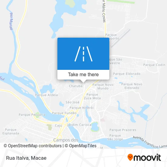 Rua Italva map
